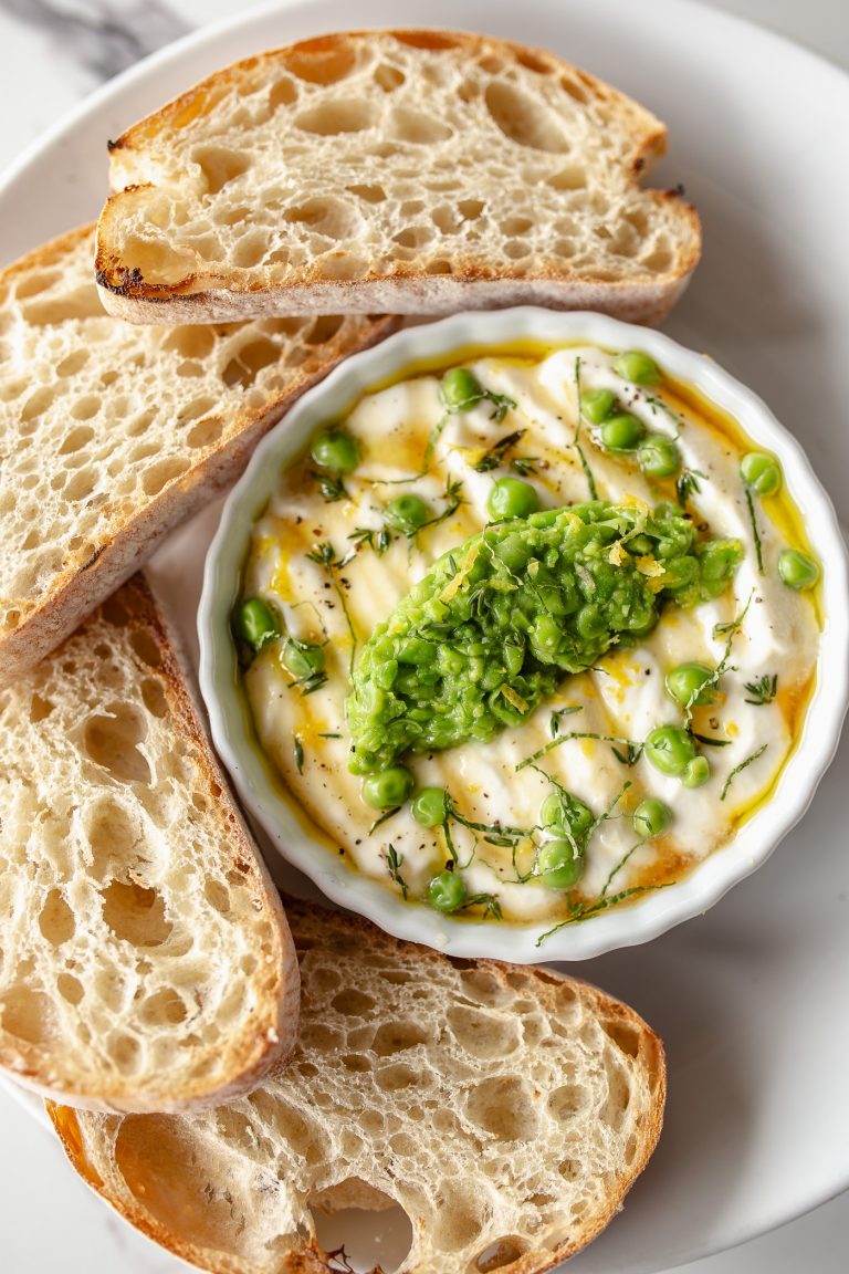 English Peas + Mint Ricotta