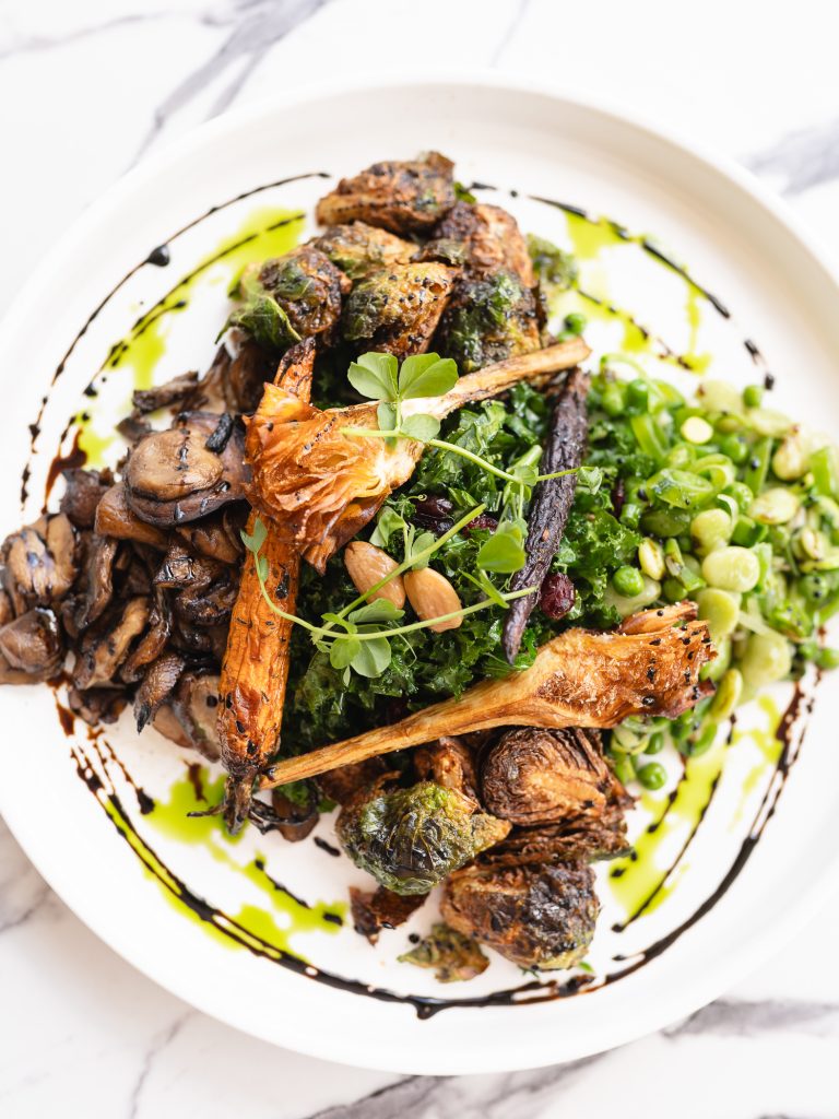 Sauteed Seasonal Vegetables in a dish