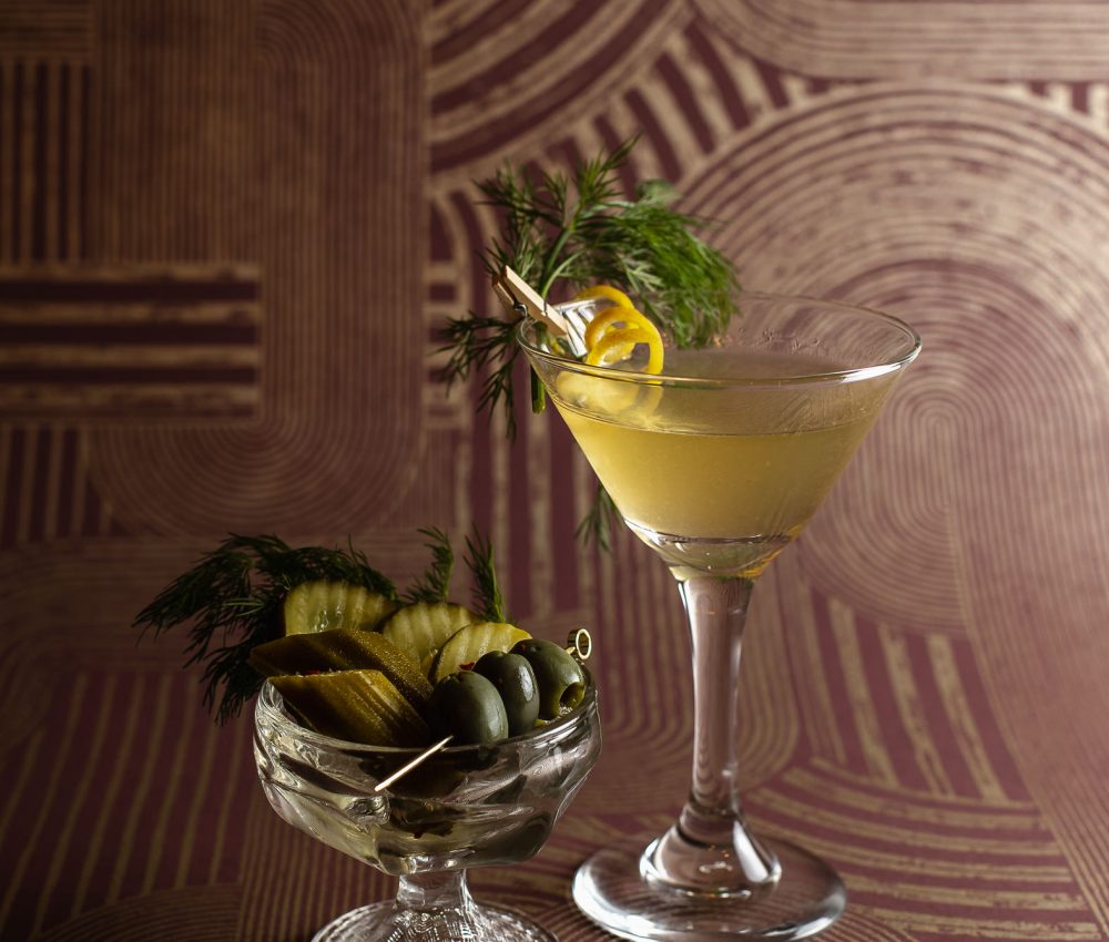 Chef George Martini with a side of pickles