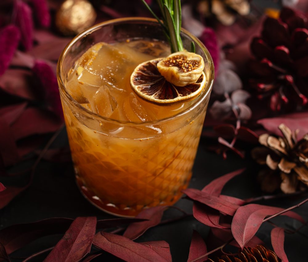 "Get Figgy With It" Cocktail in a glass